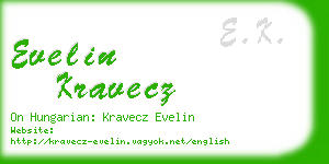 evelin kravecz business card